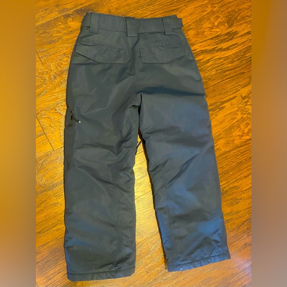 *LIKE NEW* Boys Small Liquid Snow pants. Gray.
